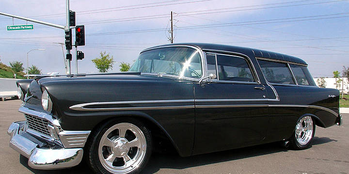 1956 Race Chevrolet Wagon f