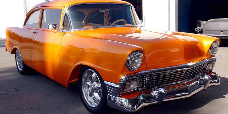 `56 Chevrolet Powered by ZZ-502 Big-block f