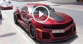 Dubai UNIQUE Chrome & Carbon Guyver Chevrolet Camaro