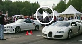 Bugatti Veyron vs Nissan Skyline GT-R