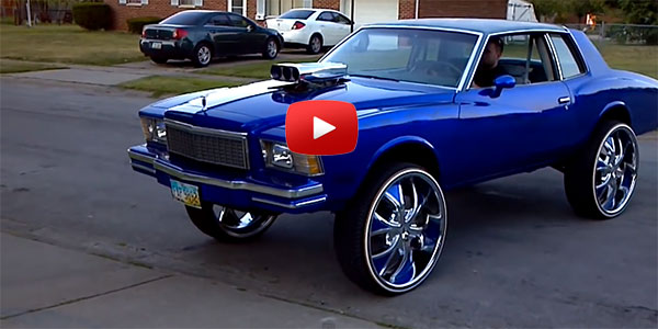 Chevy Monte Carlo SHINY SILVER 28 WHEELS