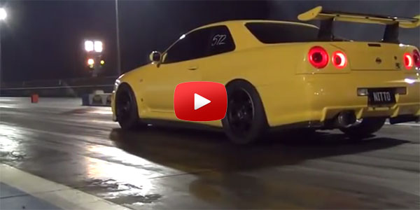 DRUG FUN...Nissan Skyline GT-R R34 - THROWING FLAMES
