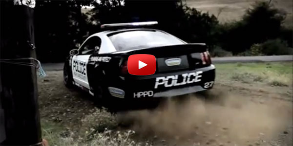 POLICE Ford Mustang 550hp - DOING DRIFTS