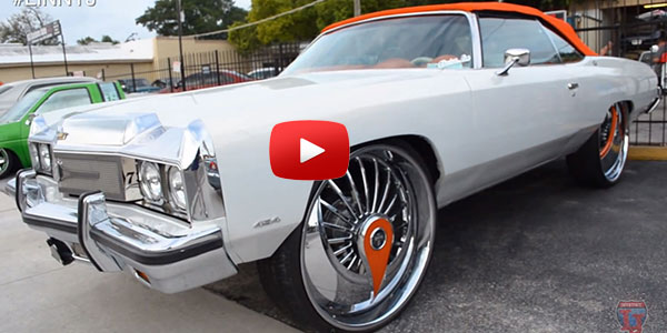 1973 Caprice Convertible Enjoys on 30inch Dub Skirts