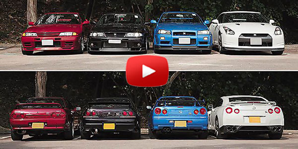 ULTIMATE NISSAN GTR Generations BATTLE