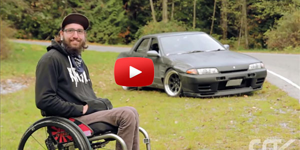 Inspiration of the DAY - SPECIAL GUY In a WHEELCHEAR - Drifting his Nissan Skyline R32 USING ONLY HANDS!