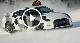 Nissan GT-R R35 Ski Ride