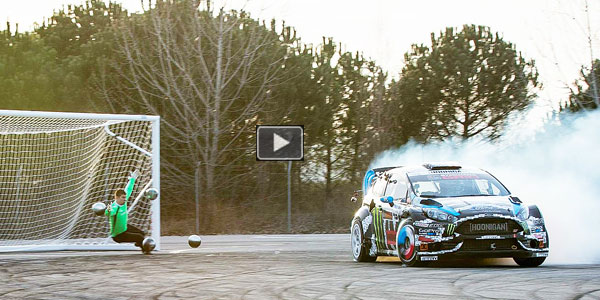Ken Block goal drifting