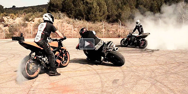 Moto Gymkhana With Incredible Drifting Stunts