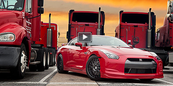 Red Nissan GT-R Joythech