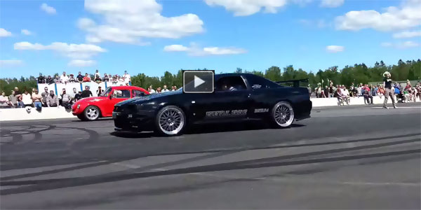 VW Beetle vs Nissan Skyline R-34