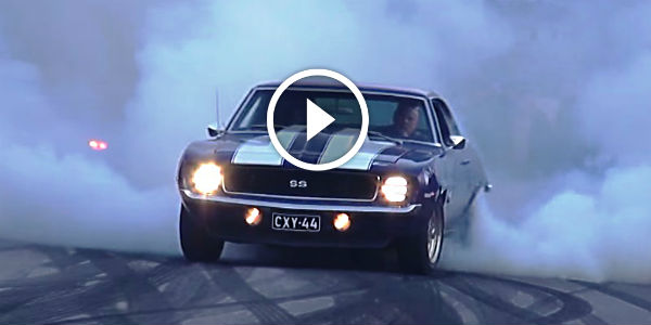 INSANE BURNOUT and POWERSLIDE!! 1969 Chevrolet Camaro SS 6.6 402 cid