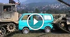 Suzuki Van vs T55 Tank
