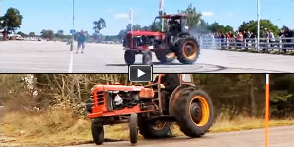 tractor drifting