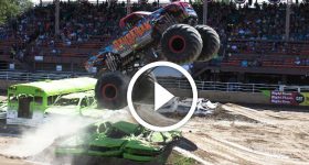 Monster Trucks Doing Freestyle
