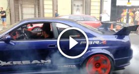 Nissan GT-R R33 Crazy Burnouts London