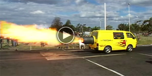 Van on Fire