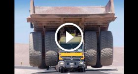 Gargantuan Mining Truck being Transported