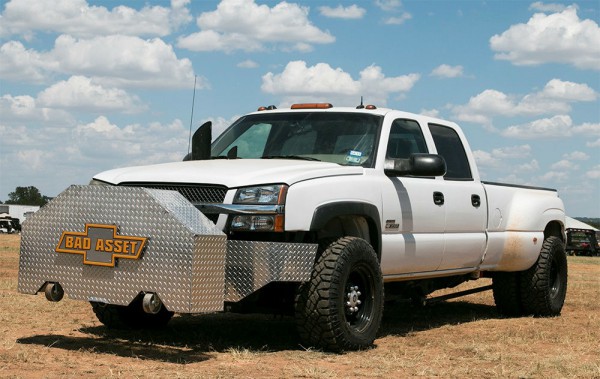 Shawn Braun 2004 Chevy 3500 LB7 Bad Asset Truck front three quarters