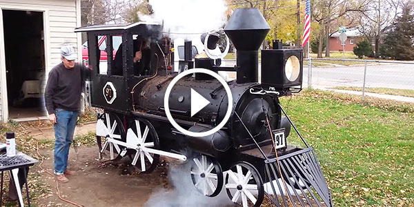 Barbeque Smoker Steam Engine Train