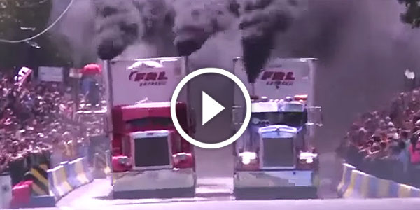 HUGE Heavy DIESEL Trucks in WILD DIESEL POLLUTED Drag Racing!