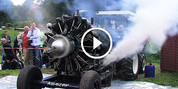 1000hp 30L Russian Radial Engine Start and Run