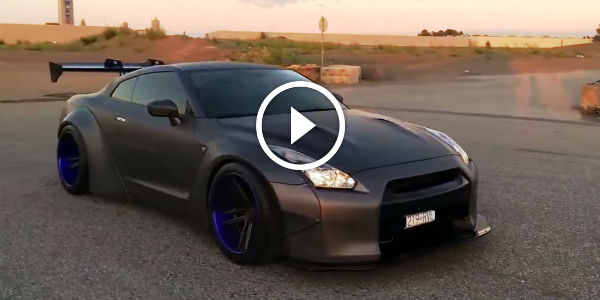 Beasty GT-R R35 equipped Armytrix Performance Exhaust and Liberty Walk body kits