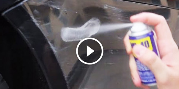 Easy Fix Car Scratches with WD 40