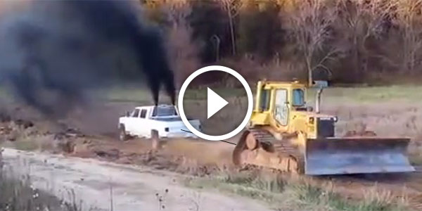 Chevrolet Cummins Vs Bulldozer Tug of War