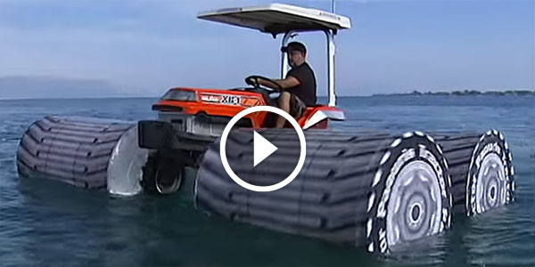 Crazy Greek Guy Tractor or-a Boat