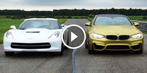 2015 BMW M4 vs. 2014 Chevrolet Corvette Stingray - AROUND THE TRACK