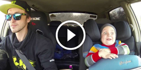 Father and Son Hilarious Car Drifting