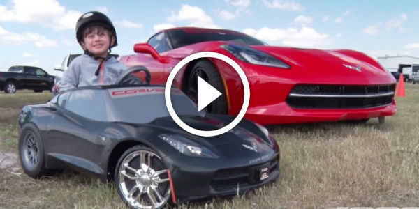 C7 Stingray Corvette owner in training! 24V Powerwheels