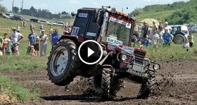 Russian Flying Tractor Racing Offroad Race Bison Track Show