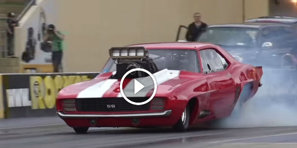 JOHNNY ROSO SUPERCHARGED CAMARO 6.28 @ 238 MPH SYDNEY DRAGWAY 21.3.2015