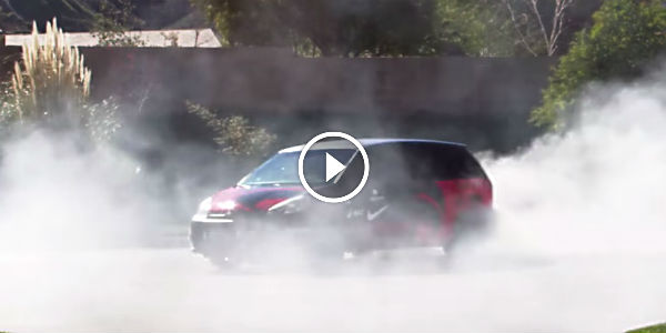 Mom and Kids Drifting in a Minivan - Momkhana Famous Footwear
