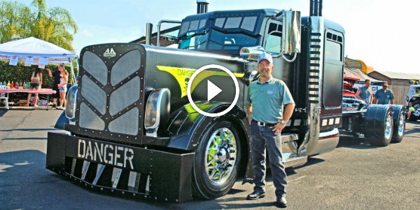 2014 A Custom BIG RIGS video's 75 Chrome Shop Custom Truck Show Part 1