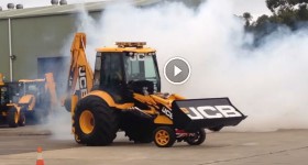 BLOWN BIG BLOCK JCB BACKHOE SYDNEY AUSTRALIA