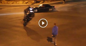 Illegal Street Drifters take over intersection on public street