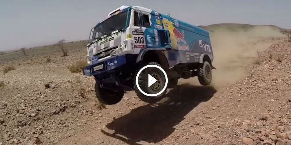 Team KAMAZ-master. Training in Morocco 2014