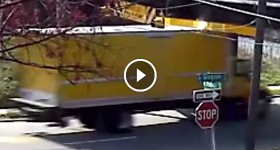 Truck ripped open at the 11foot8 bridge