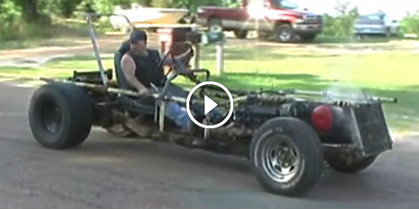 home-made 425 Oldsmobile powered death trap