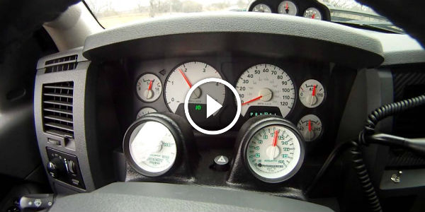 06 5.9 cummins single 80mm... 20psi launch after exhaust leak fixed