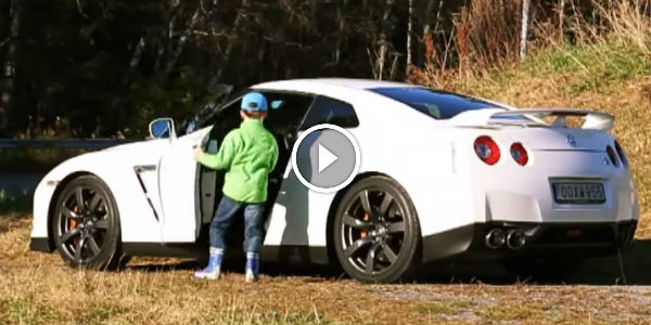 5 year old drives Nissan GT-R