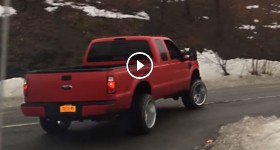 800hp single turbo 6.4 powerstroke skatin on the road