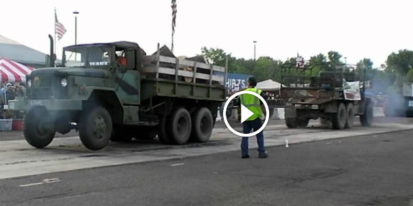 Army Truck Vs Army Truck Tug O War