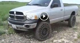 Cool New Army Tire Technology Used on a Pick Up Truck
