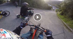 Drift trike-steepest street in the world