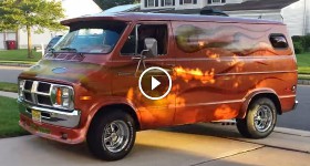 HotRodHarrys 1973 70s Dodge Custom 500hp Van Mopar