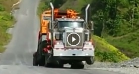 Truck pulls wheelie amazing power
